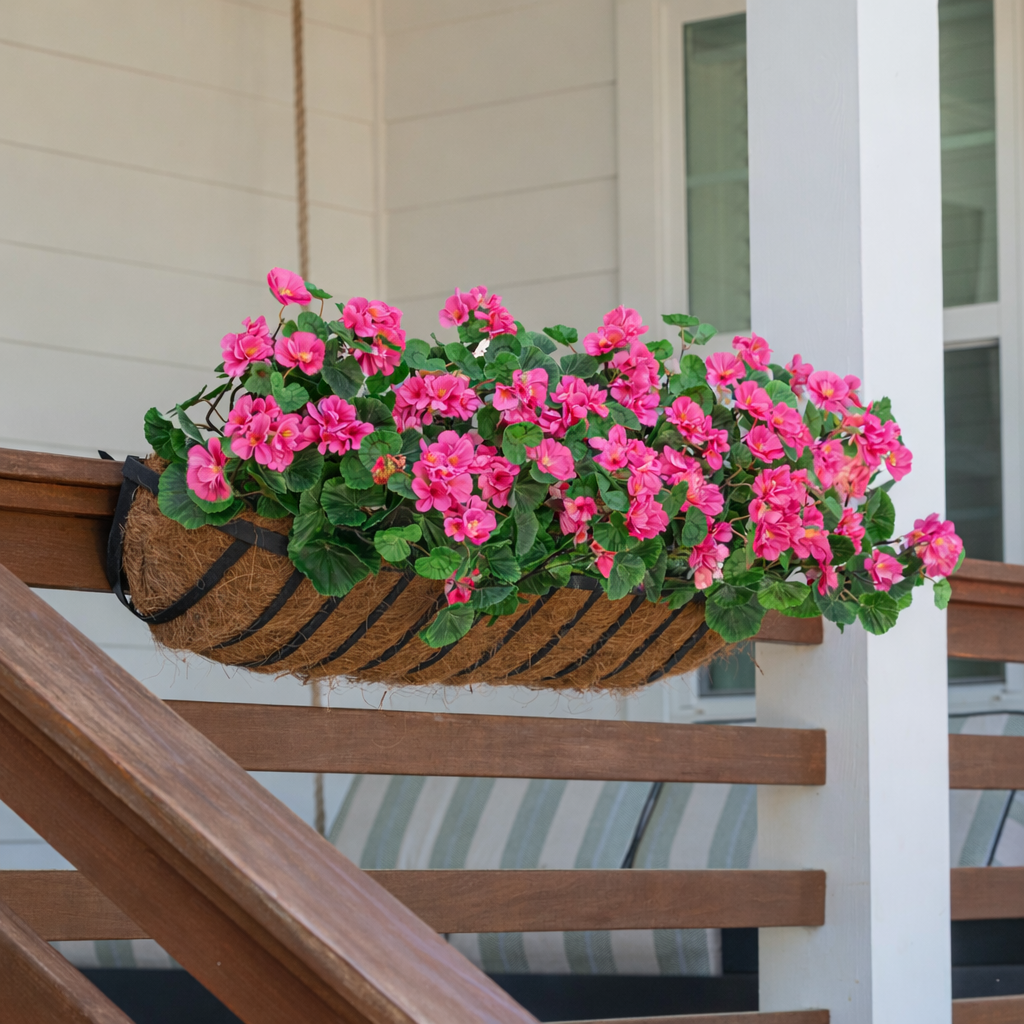 Geranium Window Box Filler | UV Treated | Red & White – Celestial Lights